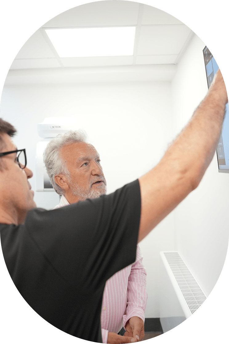 Dental implant aftercare discussion at Kington Dental