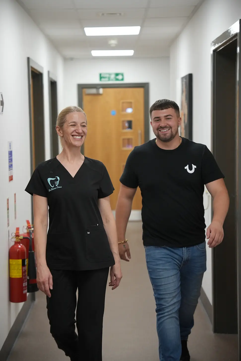 Dental clinician and patient at Kington Dental